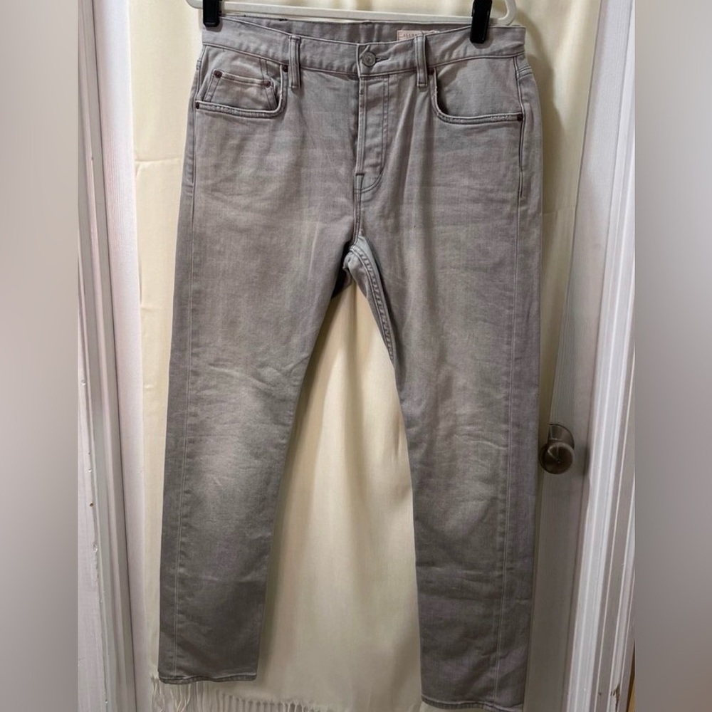 All Saints - Men's “Cigarette” Slim Jeans in Light Gray -size 34 nwot “like new”